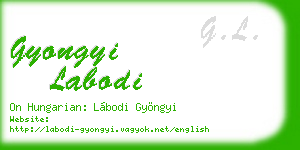 gyongyi labodi business card