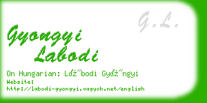 gyongyi labodi business card